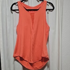 Sleeveless Coral Active Tank Top